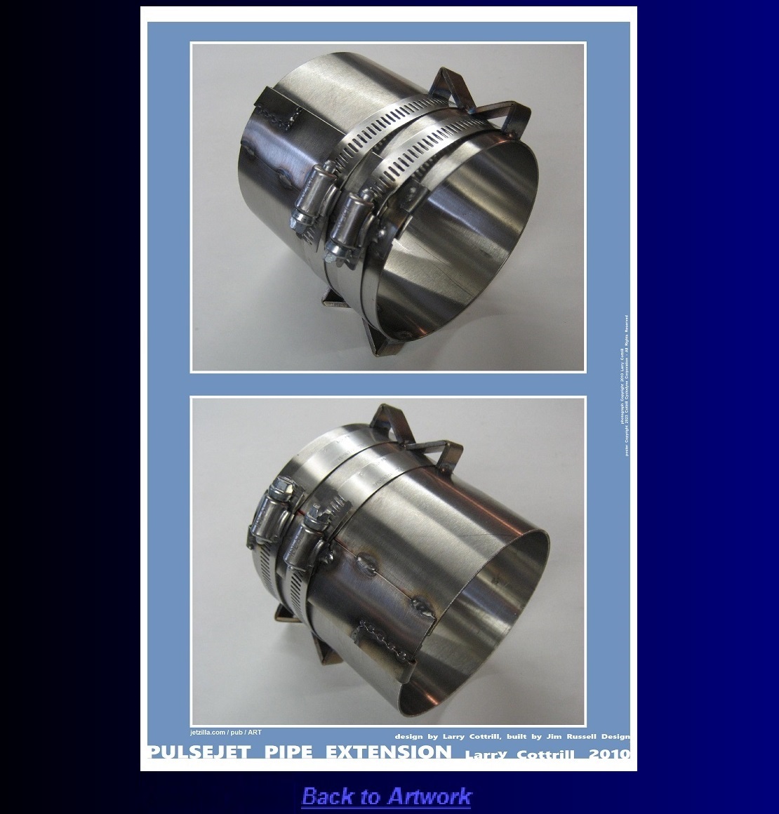 Portrait poster: Pulsejet Pipe Extension by Larry Cottrill